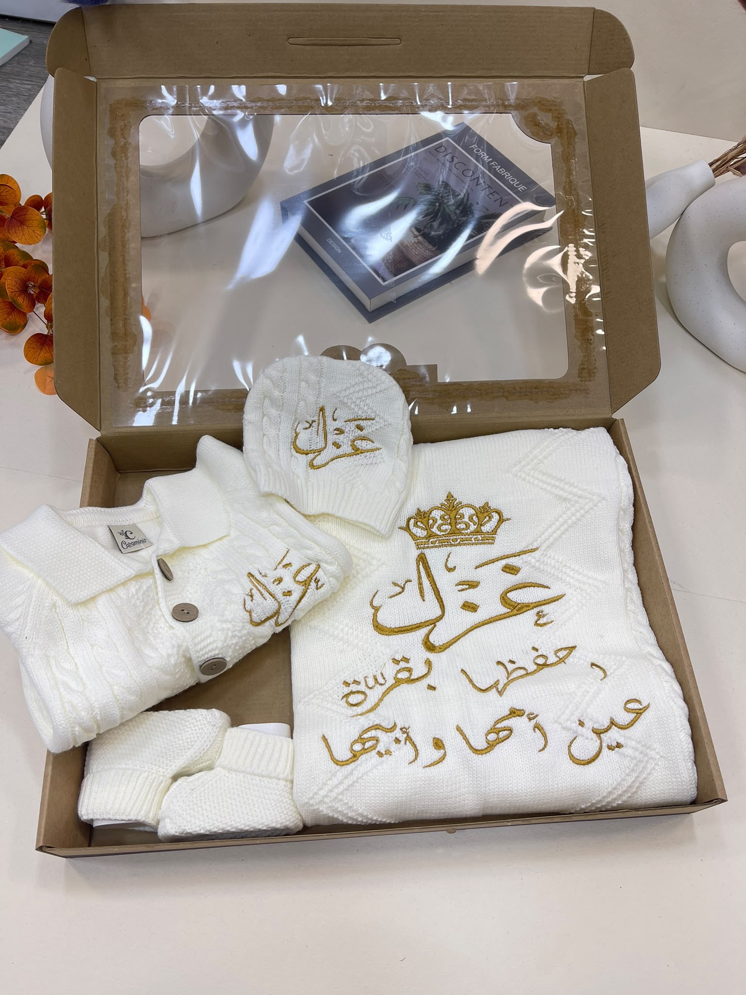 ⁦اطقم تطريز بناتي خريفي / ربيعي صوف ناعم خفيف⁩ - الصورة ⁦6⁩