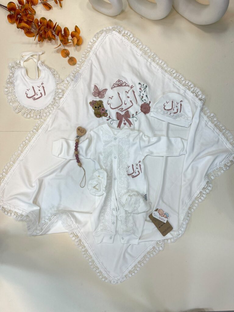 اطقم تطريز صيفي بناتي قطن 100%