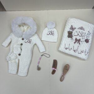 ⁦اطقم تطريز بناتي مبطن فرو لشهر 2/1/12⁩ - الصورة ⁦2⁩